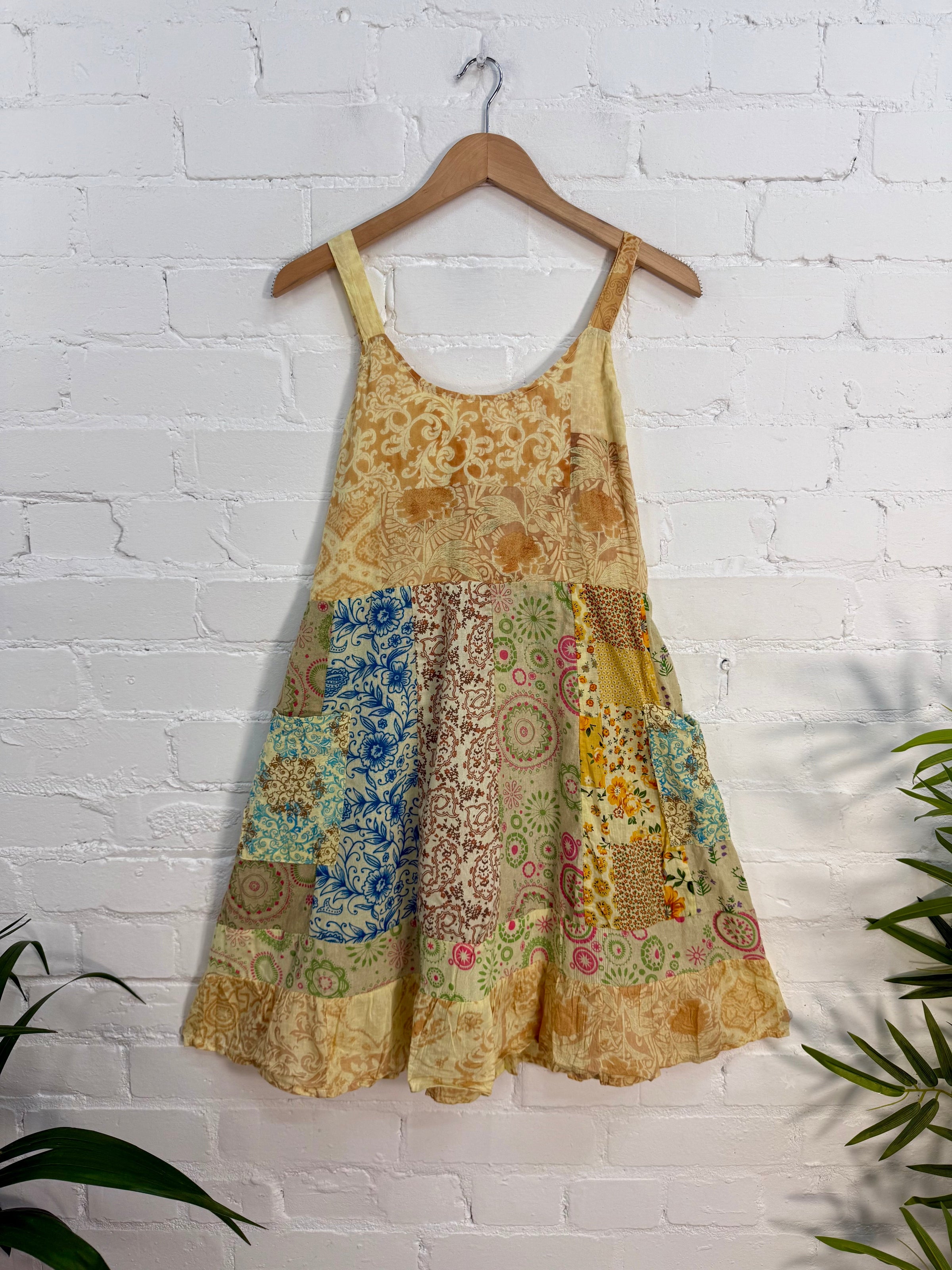 Jaipuri Print Panelled Short Dress