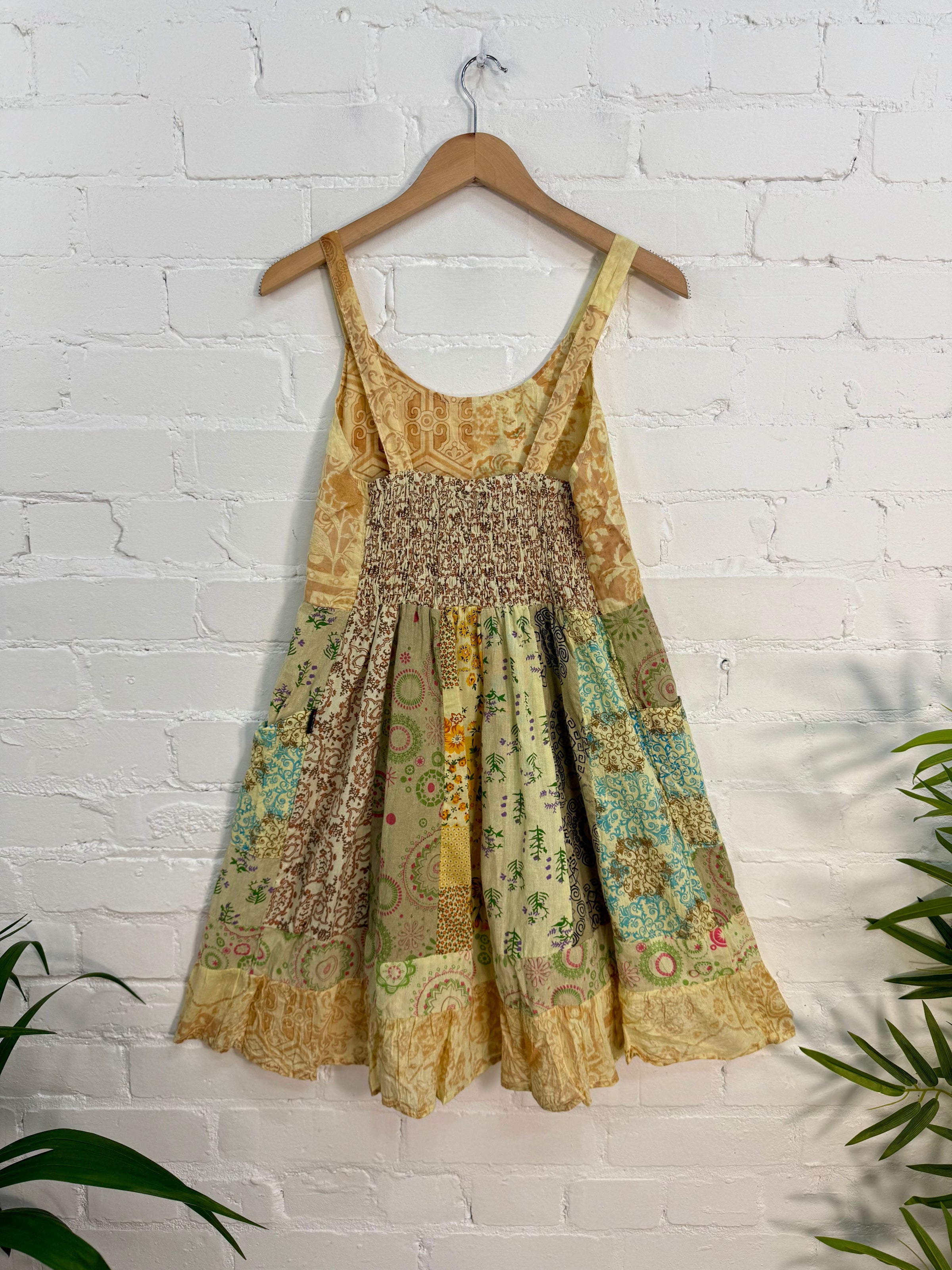 Jaipuri Print Panelled Short Dress