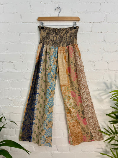Jaipuri Print Panelled Straight Leg Trousers