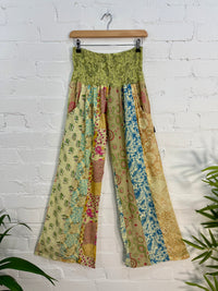 Jaipuri Print Panelled Straight Leg Trousers