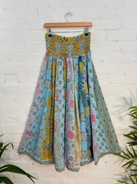 Jaipuri Print Panelled Long Skirt