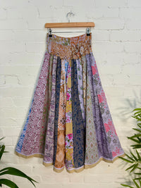Jaipuri Print Panelled Long Skirt
