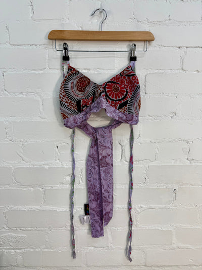 Jaipuri Print Cropped Tie Top