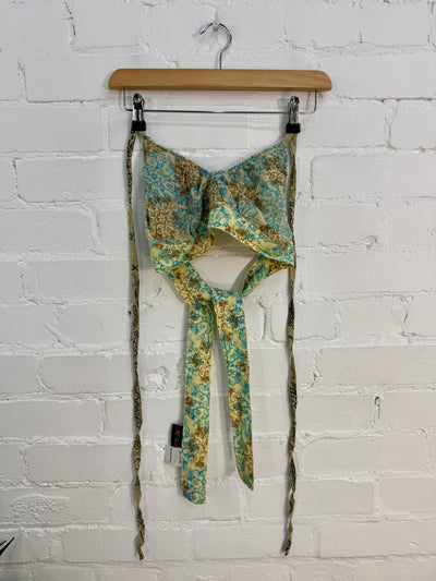 Jaipuri Print Cropped Tie Top