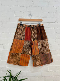 Sun Print & Patch Shorts
