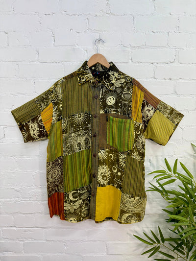 Sun Print & Patch Short Sleeve Shirt