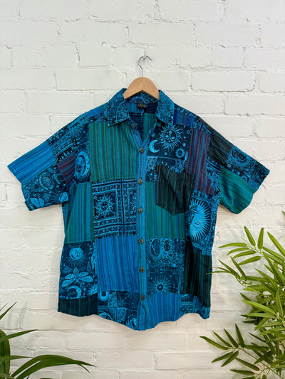 Sun Print & Patch Short Sleeve Shirt