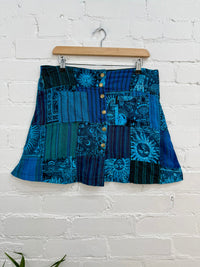 Sun Print & Patch Mini Skirt