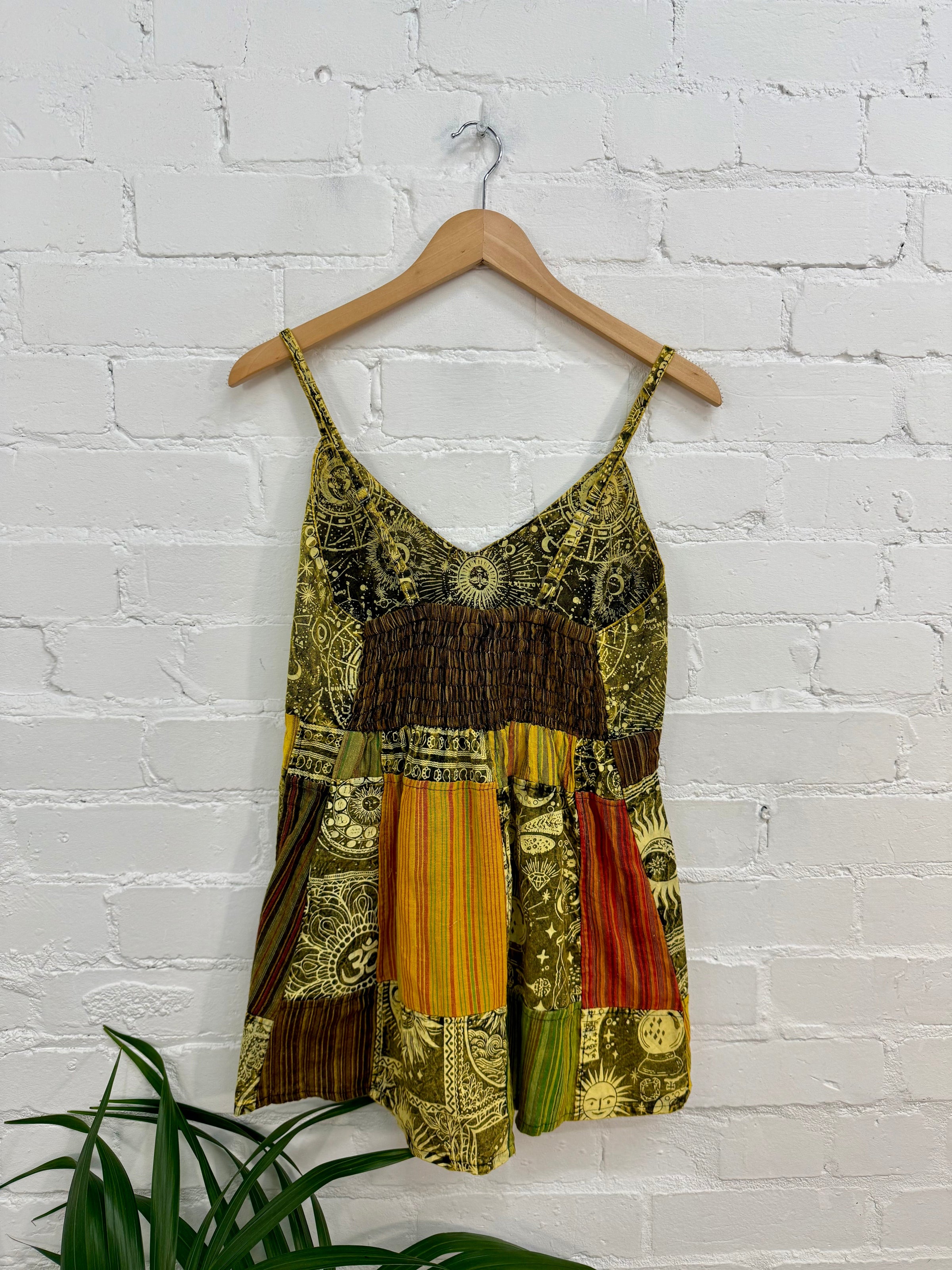 Sun Print & Patch Vest Top