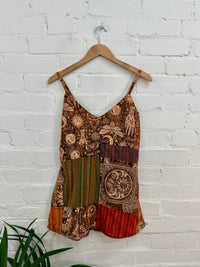 Sun Print & Patch Vest Top