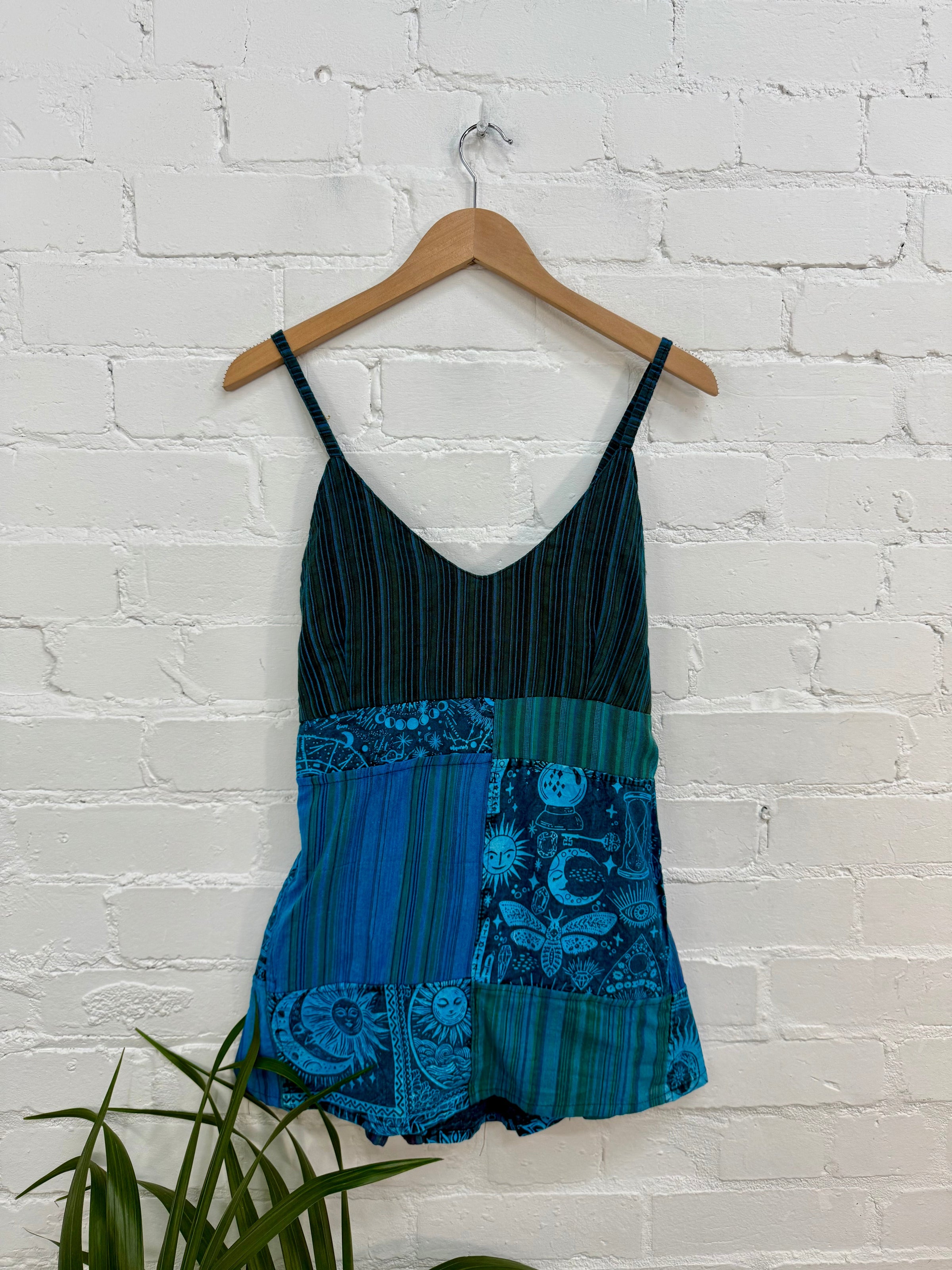 Sun Print & Patch Vest Top