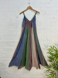 Multi Panel Long Dress