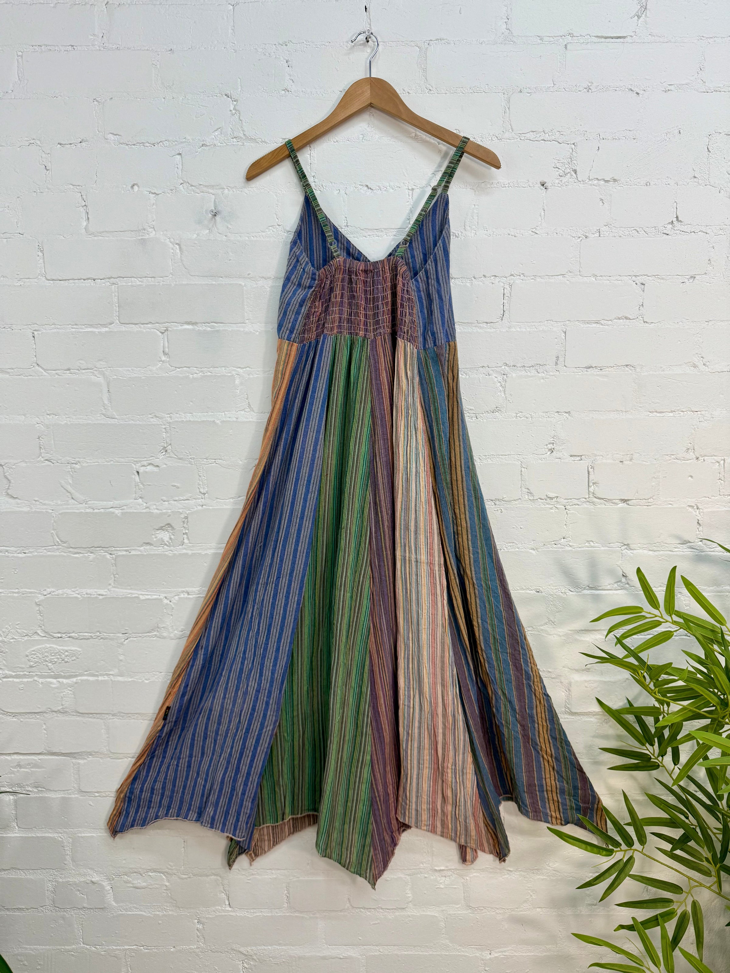 Multi Panel Long Dress