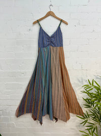 Multi Panel Long Dress