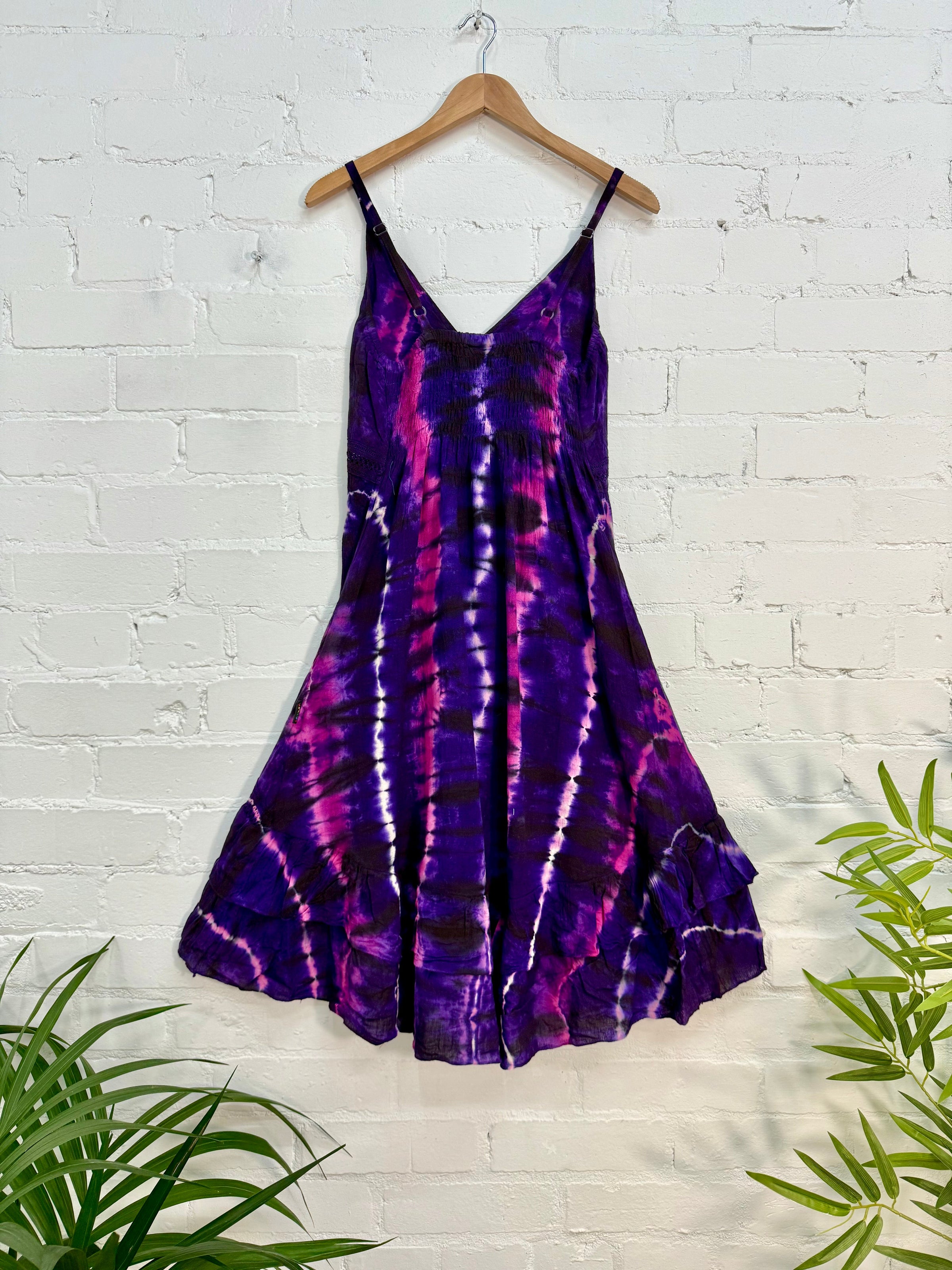 Tie-Dye Strappy Dress