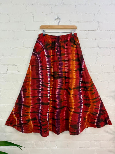 Tie-Dye Long Skirt