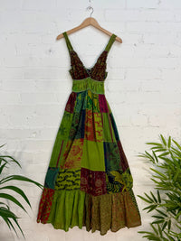 Patchwork Long Dress