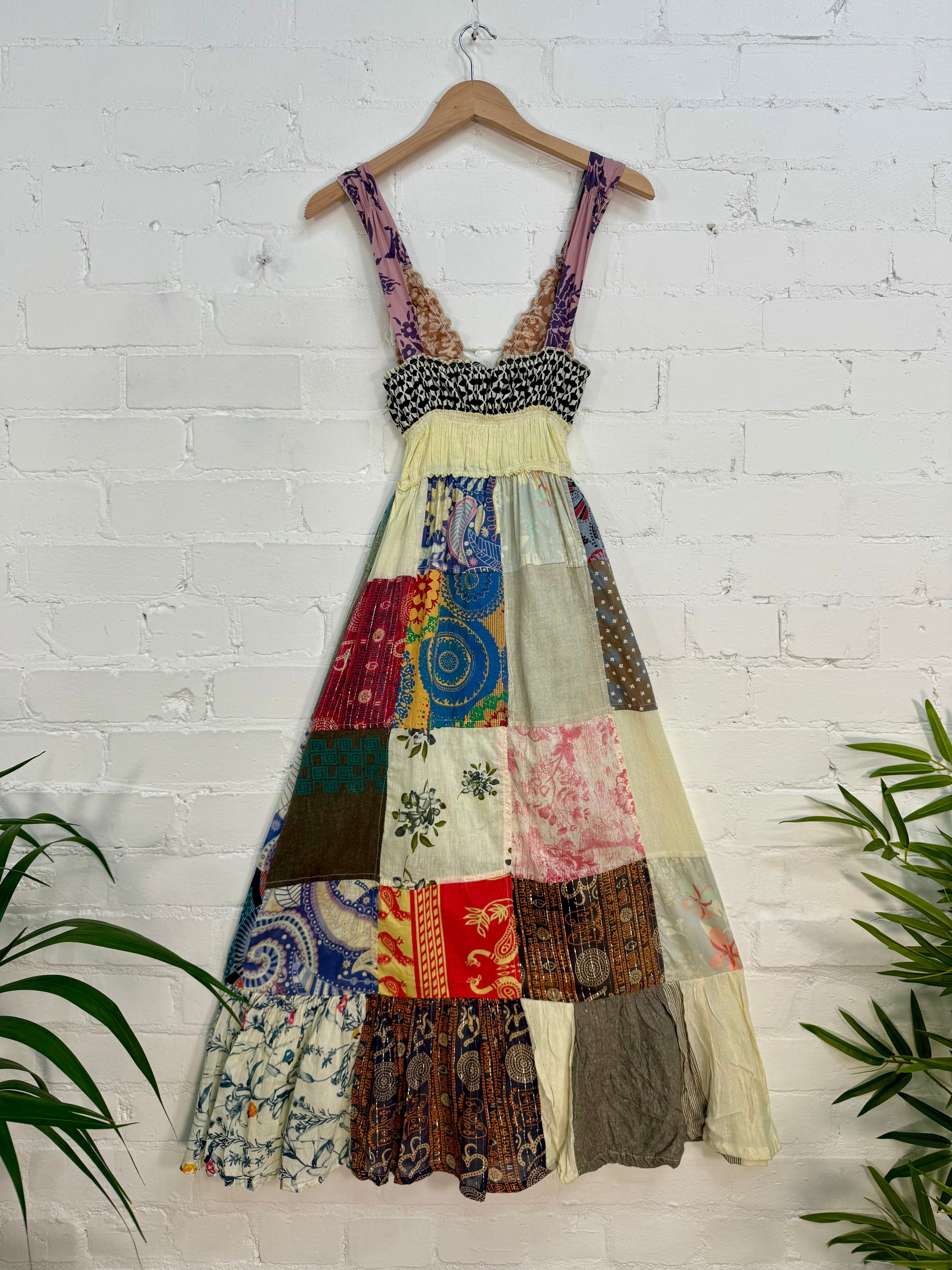 Patchwork Long Dress
