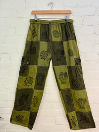 Tonal Patch & Print Cargo Trousers