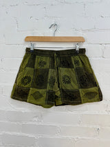Tonal Patch & Print Shorts