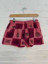 Tonal Patch & Print Shorts