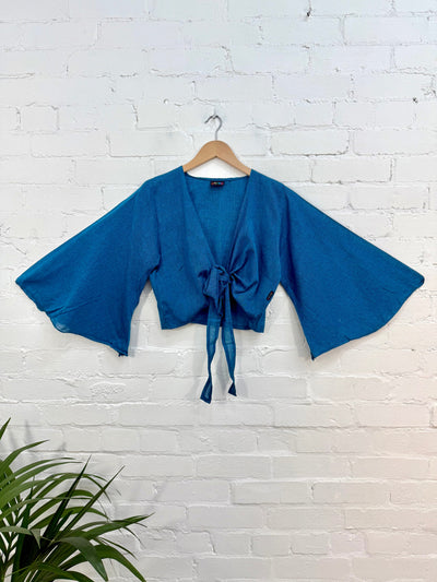 Nepalese Plain Tie Wrap Top