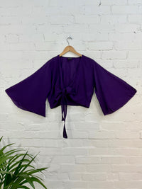 Nepalese Plain Tie Wrap Top
