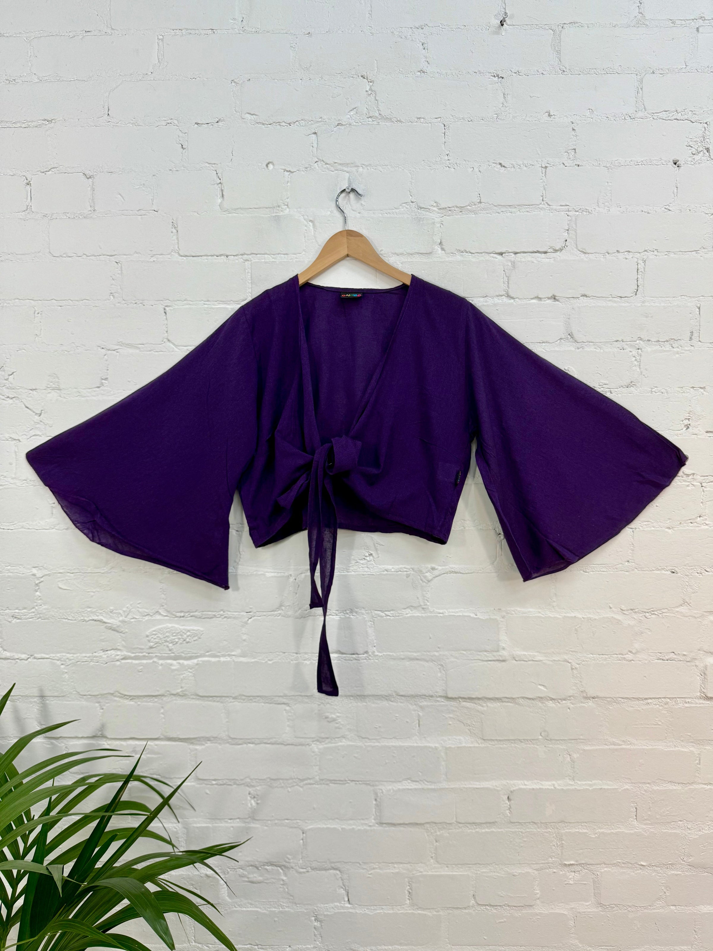 Nepalese Plain Tie Wrap Top