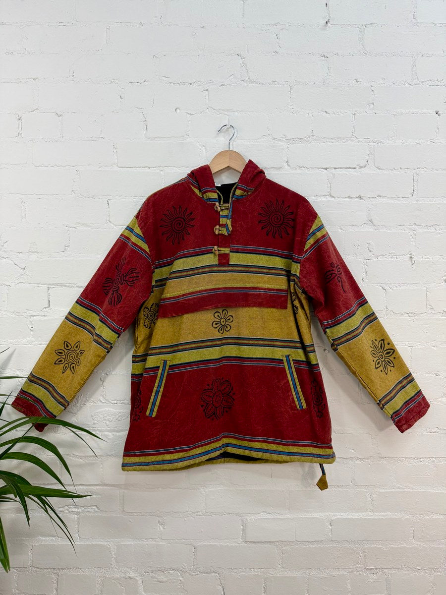 Screen Print Fleece Lined Hoodtop