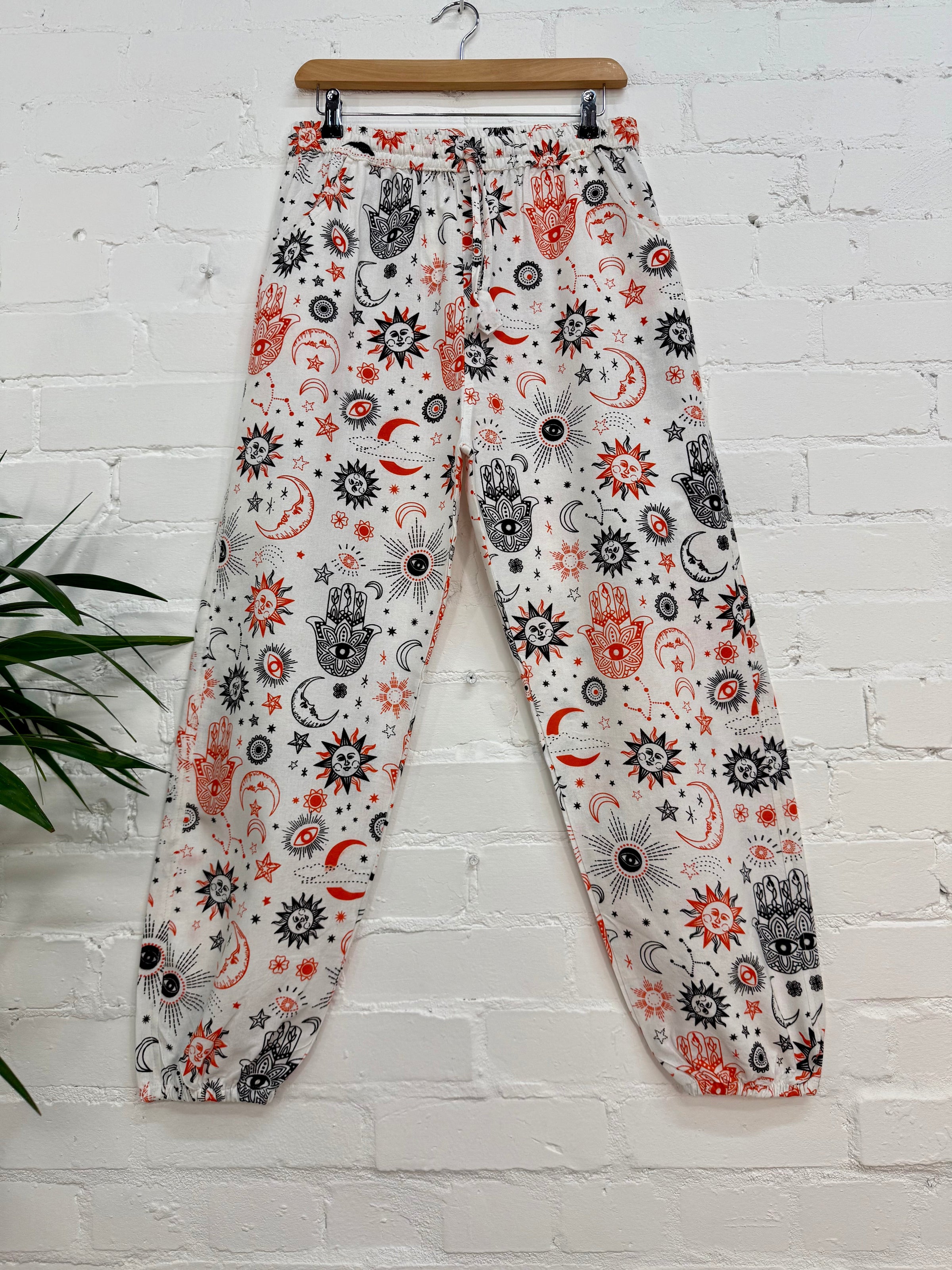 Celestial Print Harem Trousers