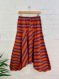 Red Striped Afghani Trousers