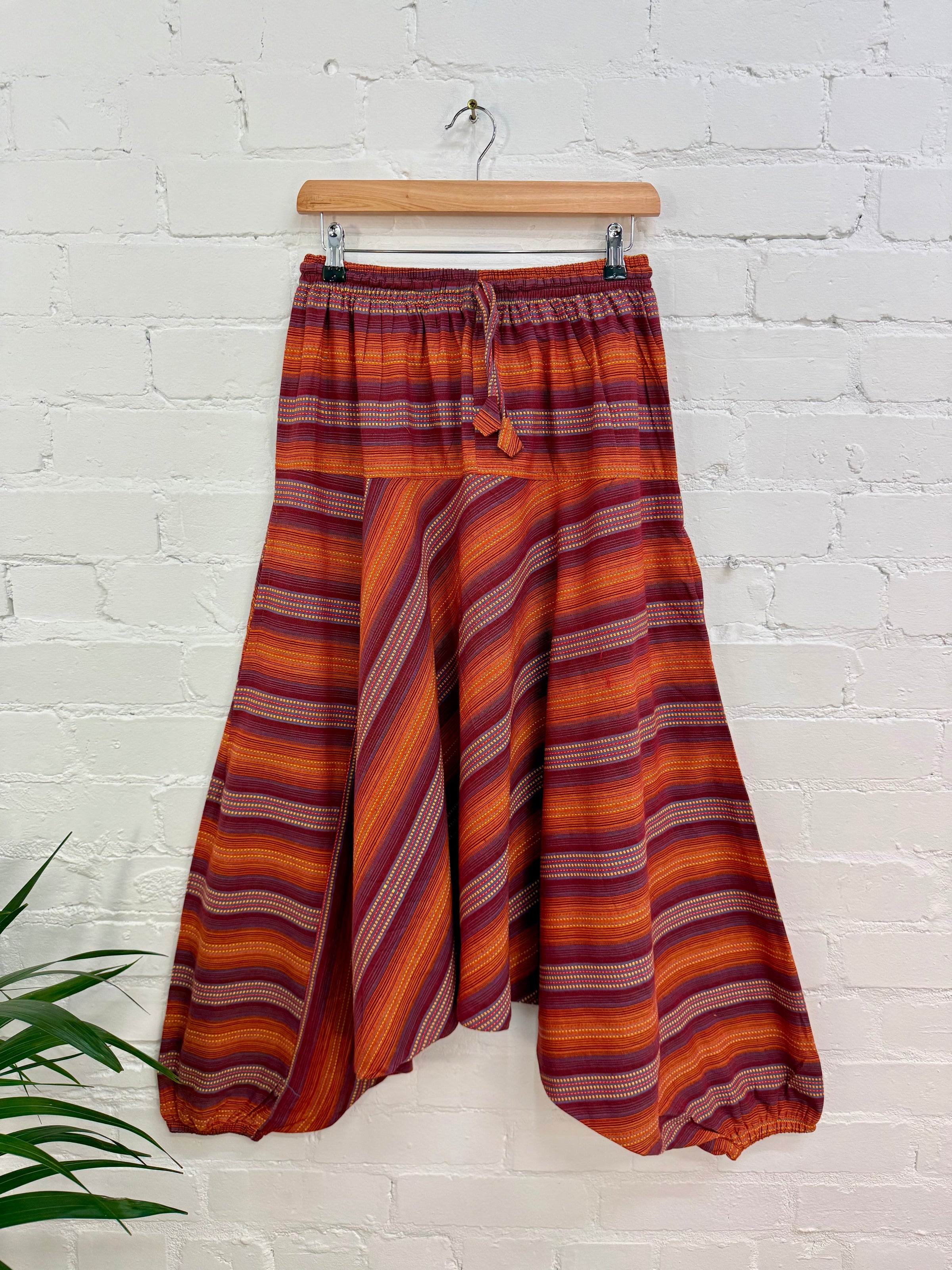 Red Striped Afghani Trousers