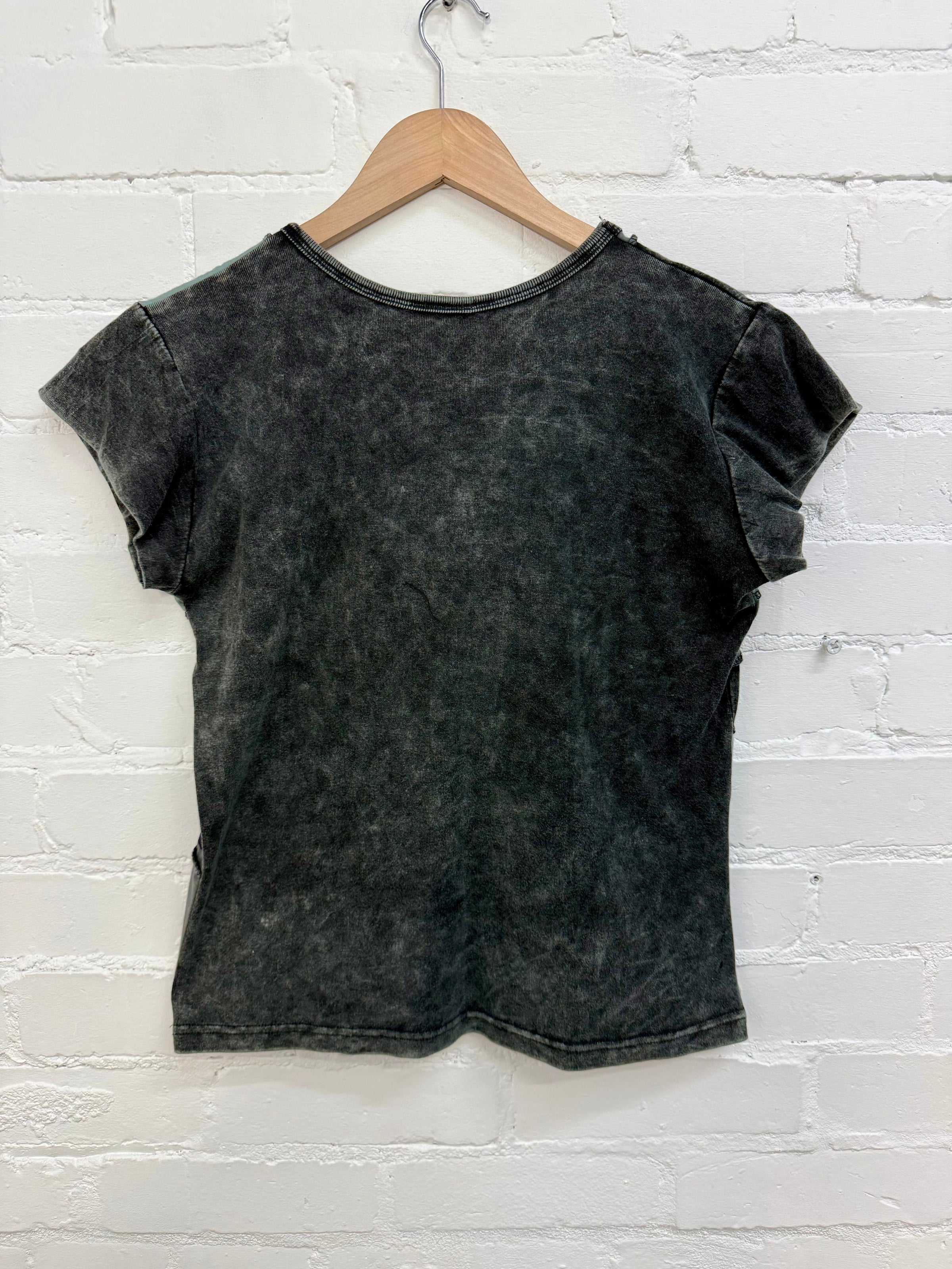 Printed Patchwork Short Sleeve T-Shirt