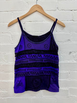 Printed Patchwork Strappy Vest