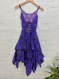 Celestial Print Strappy Midi Dress