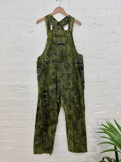 Celestial Print Long Dungarees
