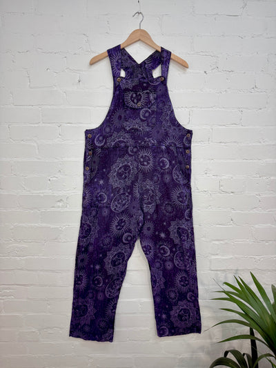 Celestial Print Long Dungarees