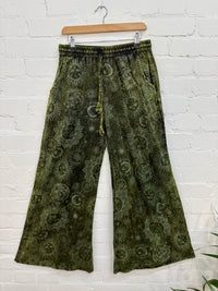 Celestial Print Wide Leg Trousers