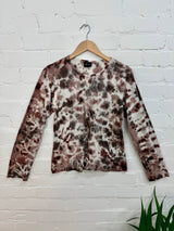 Tie-Dye & Lace Long Sleeve T-Shirt
