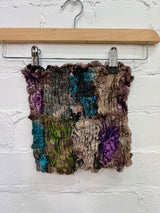Tie-Dye & Patchwork Elasticated Tube Top