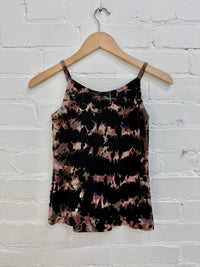 Tie-Dye & Lace Strappy Vest