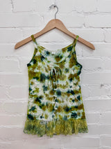 Tie-Dye & Lace Strappy Vest