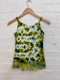 Tie-Dye & Lace Strappy Vest