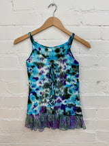 Tie-Dye & Lace Strappy Vest