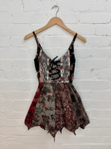 Tie-Dye, Patchwork & Lace Vest Top