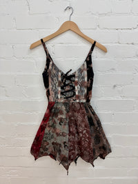 Tie-Dye, Patchwork & Lace Vest Top