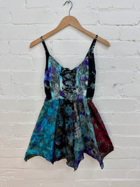 Tie-Dye, Patchwork & Lace Vest Top