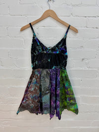 Tie-Dye, Patchwork & Lace Vest Top