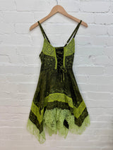 Stonewash & Lace Short Dress