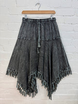 Stonewash Handkerchief Skirt